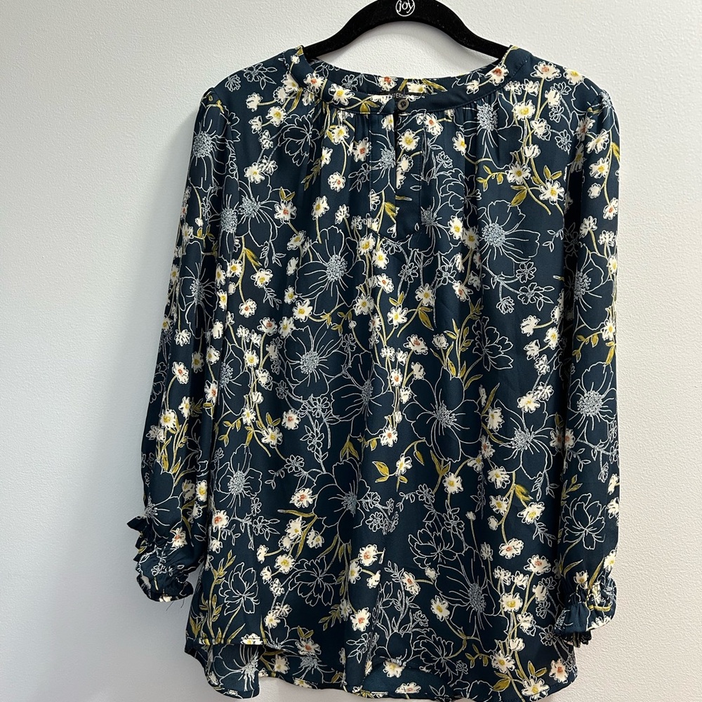 Papermoon Navy Floral Blouse